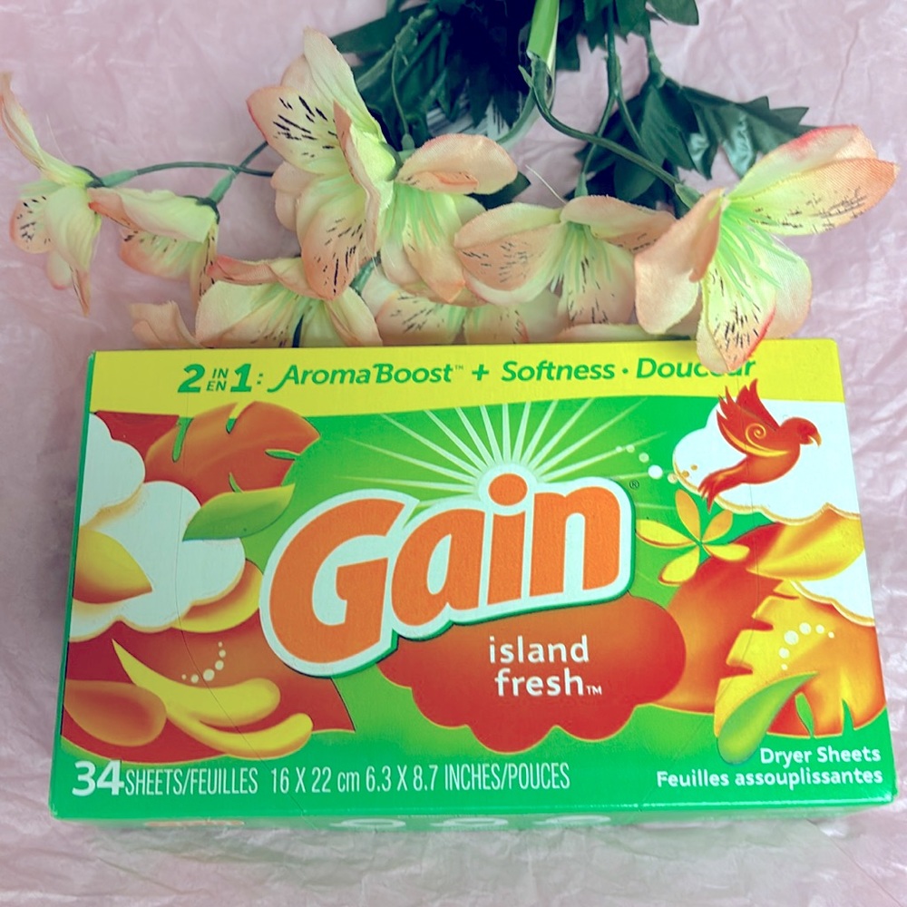 🐝5/$25🐝 Gain island 🏝️ fresh dryer sheets 34 count